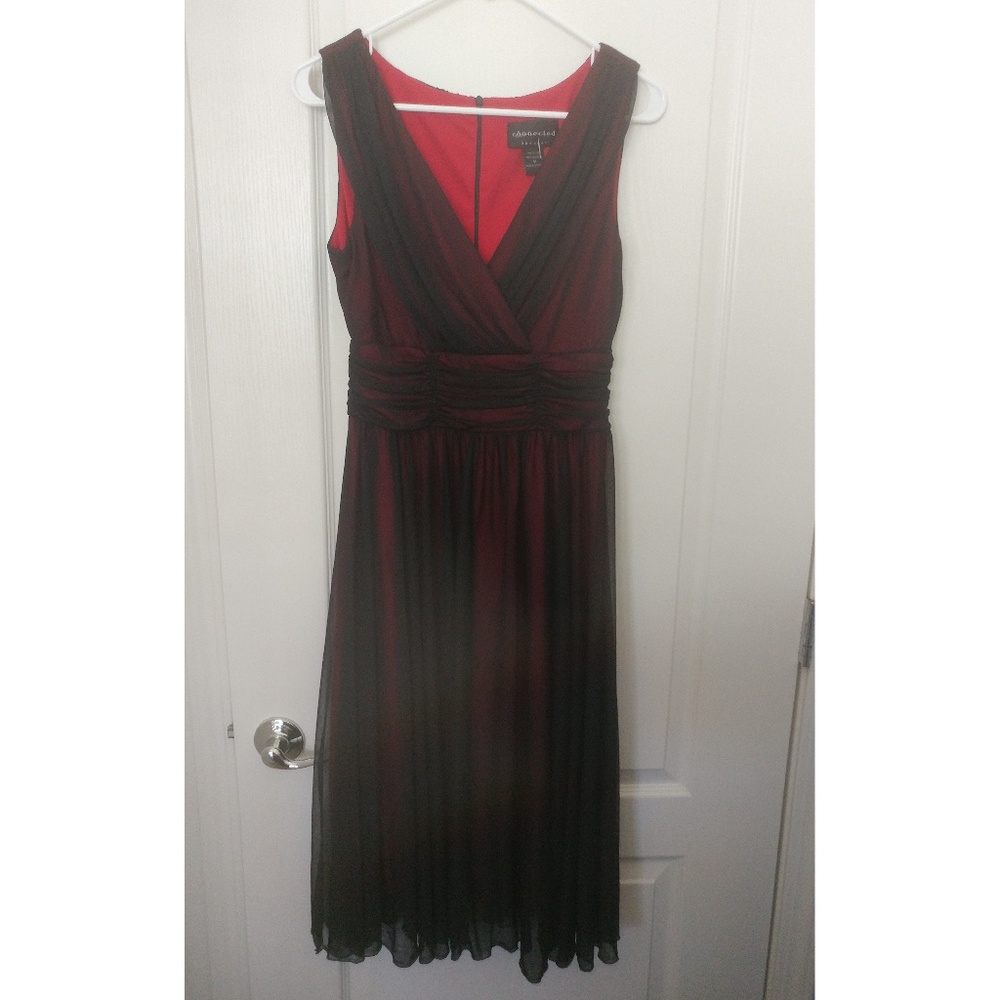 Two-layer black/red dress